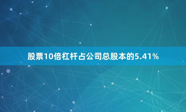 股票10倍杠杆占公司总股本的5.41%